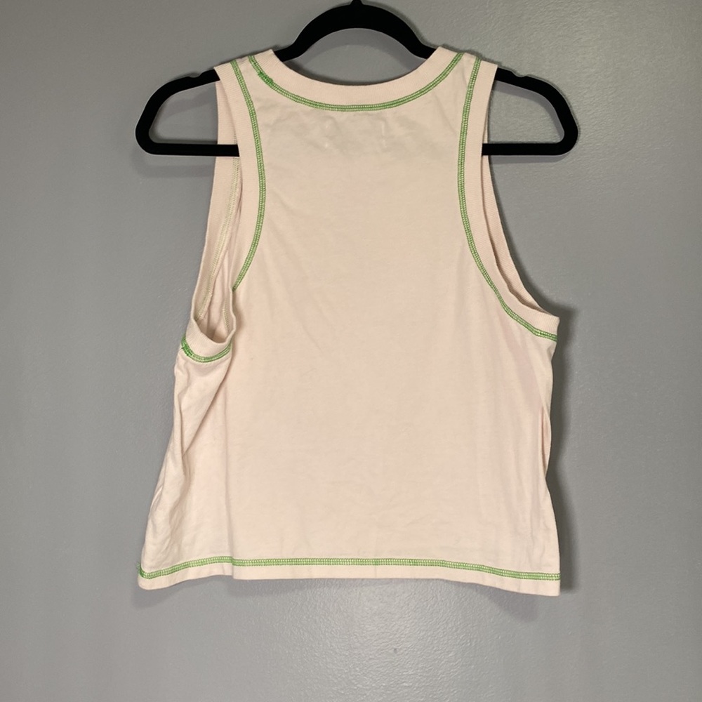Urban Outfitters Mushroom "Take a Little Trip" Sleeveless Tank Large - Picture 3 of 9